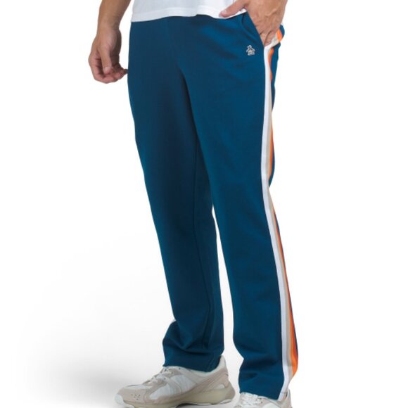 NEW ORIGINAL PENGUIN  Ponte Side Stripe Joggers  Collection for men 825 3j2 - Picture 1 of 4